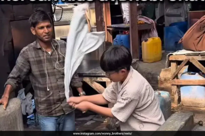 Korean Kid Stuns Mumbai: 1 Viral Moment at Iconic Dhobi Ghat Washing Clothes Like a Pro