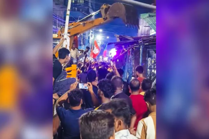 Kolkata Bulldozer Blitz: 1 TMC Office Hit, 7 Meat Shops Razed — Political Firestorm Erupts in Bengal