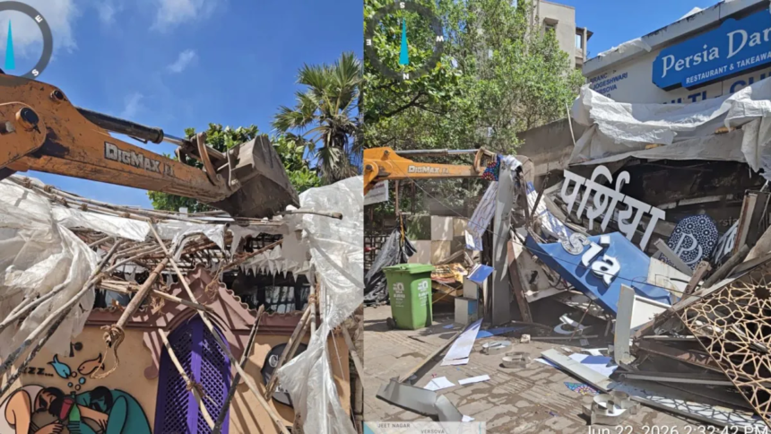 BMC Cracks Down: 17 Illegal Structures Demolished as Mumbai Footpaths Reclaimed